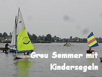 Grou im Sommer mit Kindersegeln